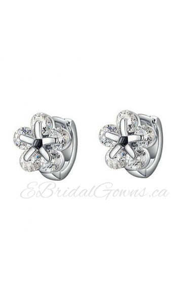 Stud Earrings Women's Alloy Earring Cubic Zirconia