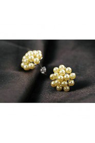 Stud Earrings Women's Alloy Earring Imitation Pearl