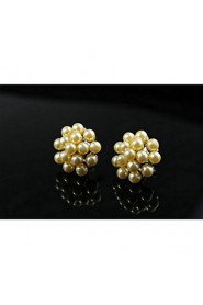 Stud Earrings Women's Alloy Earring Imitation Pearl