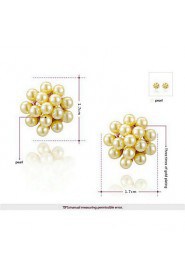 Stud Earrings Women's Alloy Earring Imitation Pearl