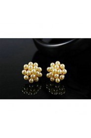 Stud Earrings Women's Alloy Earring Imitation Pearl