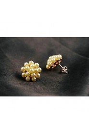 Stud Earrings Women's Alloy Earring Imitation Pearl