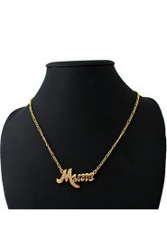 New Cute Alphabet Letters Pendant Necklace 18K Real Gold Platinum Plated Rhinestone Crystal Jewelry Gift for Women