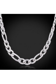 Big Cool Women's 316L Titanium Steel Chunky Figaro Link Chain Necklace High Quality Jewelry Gift fo Women