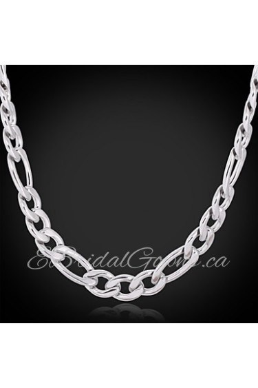 Big Cool Women's 316L Titanium Steel Chunky Figaro Link Chain Necklace High Quality Jewelry Gift fo Women