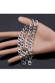 Big Cool Women's 316L Titanium Steel Chunky Figaro Link Chain Necklace High Quality Jewelry Gift fo Women