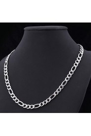 Big Cool Women's 316L Titanium Steel Chunky Figaro Link Chain Necklace High Quality Jewelry Gift fo Women