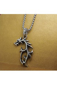 Men's Titanium Dragon Pendant