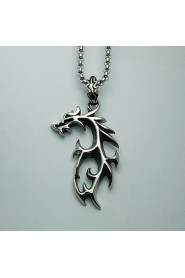 Men's Titanium Dragon Pendant