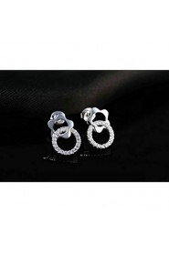 Stud Earrings Women's Alloy Earring Cubic Zirconia