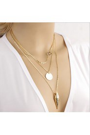 The arrow pierced metal ID multilayer Butterfly Necklace