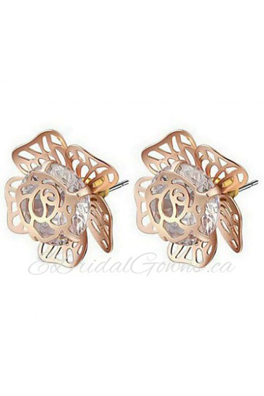 Stud Earrings Women's Alloy Earring Cubic Zirconia