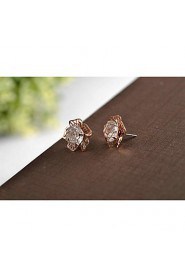 Stud Earrings Women's Alloy Earring Cubic Zirconia