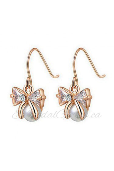 Drop Earrings Women's Alloy Earring Imitation Pearl