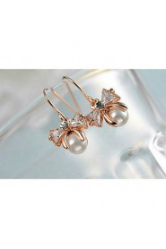 Drop Earrings Women's Alloy Earring Imitation Pearl