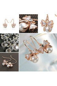 Drop Earrings Women's Alloy Earring Imitation Pearl