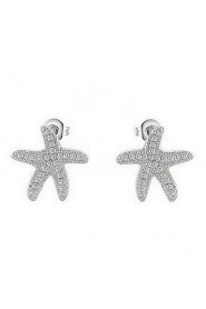 Stud Earrings Women's Alloy Earring Cubic Zirconia