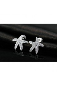 Stud Earrings Women's Alloy Earring Cubic Zirconia