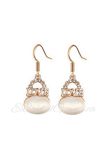 Hoop Earrings Women's Alloy Earring Imitation Pearl