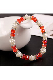 Women's Persona Beads Collection Bracelet Imitation Pearl / Alloy / Obsidian Crystal / Imitation Pearl / Rhinestone