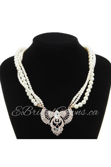 Women's Rhinestone/Imitation Pearl Necklace Birthday/Party/Special Occasion/Causal