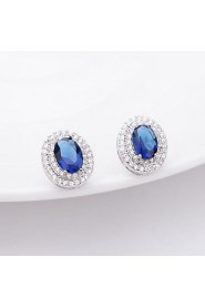 Stud Earrings Women's Vermeil/Brass Earring Cubic Zirconia