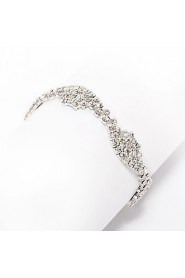 Women's Cuff Bracelet Alloy Rhinestone