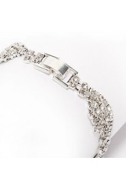 Women's Cuff Bracelet Alloy Rhinestone