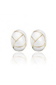 Women's Gold/Alloy Stud Earrings With