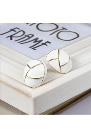 Women's Gold/Alloy Stud Earrings With