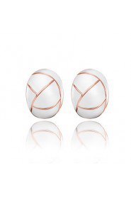 Women's Gold/Alloy Stud Earrings With