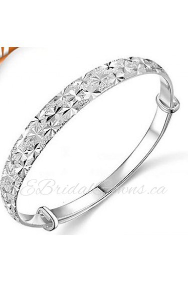 Ladies' Silver Round Bangles