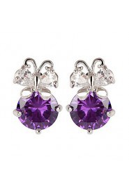 Stud Earrings Couples'/Kid's/Women's Cubic Zirconia Earring Cubic Zirconia