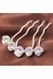 Fashion Flower Alloy Hot Sales Shining Hair Comb(3 Color)(1Pc)