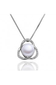 Xu Women's Pearl / Gold-Plated Diamonds Anniversary / Wedding / Engagement / Birthday / Gift / Party Necklace