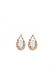 Hoop Earrings Women's Alloy Earring Imitation Pearl