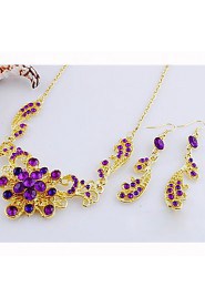 Jewelry Set Women's Birthday / Gift / Party / Daily / Special Occasion Jewelry Sets Alloy Necklaces / Earrings As the Picture