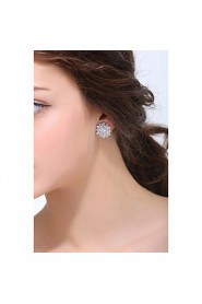 Stud Earrings Women's Silver / Alloy Earring Rhinestone / Cubic Zirconia