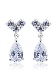 Drop Earrings Couples'/Kid's/Women's Cubic Zirconia Earring Cubic Zirconia