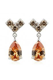 Drop Earrings Couples'/Kid's/Women's Cubic Zirconia Earring Cubic Zirconia