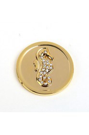 Summer Gift Girl's 33mm Alloy Mi Moneda Gold Spiny Seahorse Coin for 33mm Frame Pendant