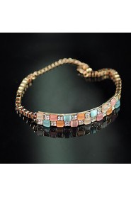 Women's Resinic Imitation Gem Diamante Bracelet