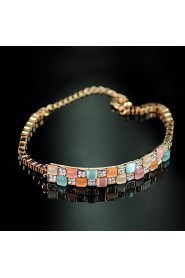 Women's Resinic Imitation Gem Diamante Bracelet