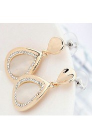 Women's Fashion Alloy Stud Earrings With Opal/Rhinestone(More Color)