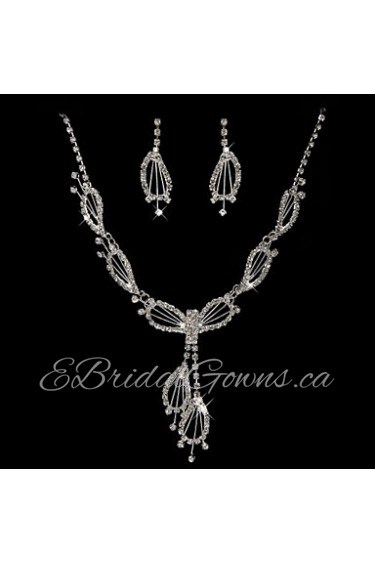 Jewelry Set Women's Anniversary / Wedding / Engagement / Gift / Party / Special Occasion Jewelry Sets Alloy / Rhinestone Rhinestone