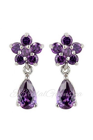 Drop Earrings Couples'/Kid's/Women's Cubic Zirconia Earring Cubic Zirconia