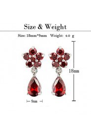 Drop Earrings Couples'/Kid's/Women's Cubic Zirconia Earring Cubic Zirconia