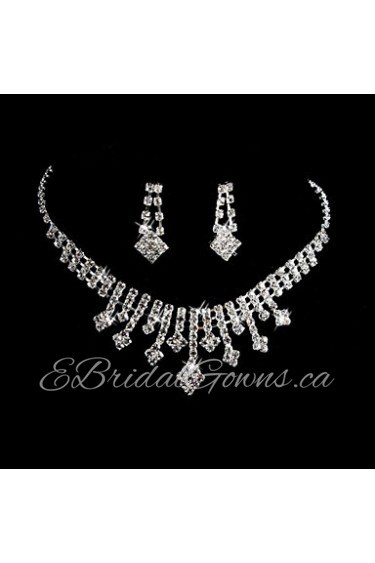 Jewelry Set Women's Anniversary / Wedding / Engagement / Birthday / Party / Special Occasion Jewelry Sets Alloy / Rhinestone Rhinestone