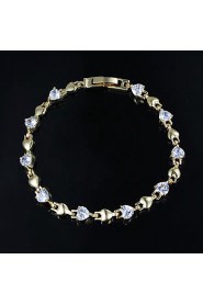 Nice Alloy Gold Plated With Big Zircon Bangles Bracelet(More Colors)