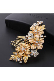 Women's Rhinestone Headpiece-Wedding / Special Occasion / Casual / Office & Career / Outdoor Hair Combs 1 Piece Clear Round